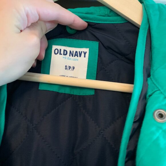 Bright green windbreaker/rain jacket with removable liner - Picture 5 of 10